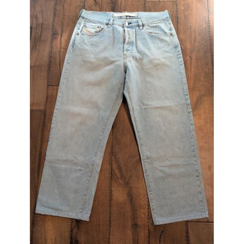 Diesel Cheyenne Relaxed Fit Button Fly Light Wash Jeans Men's 38 Made In Italy